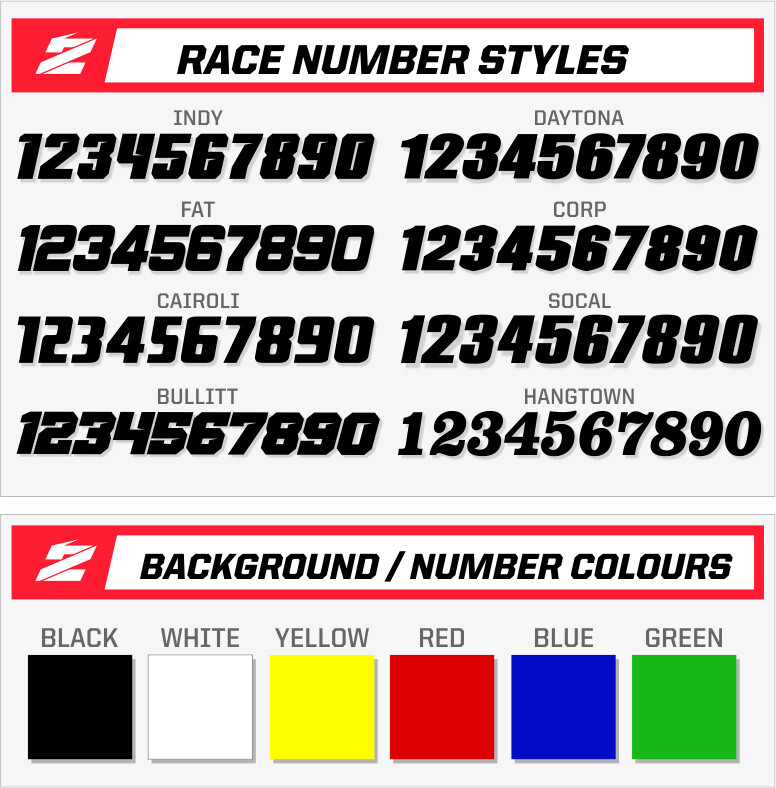 Custom MX Number Plates / Backgrounds: Yamaha YZ YZF WR 80cc – 450cc COMP