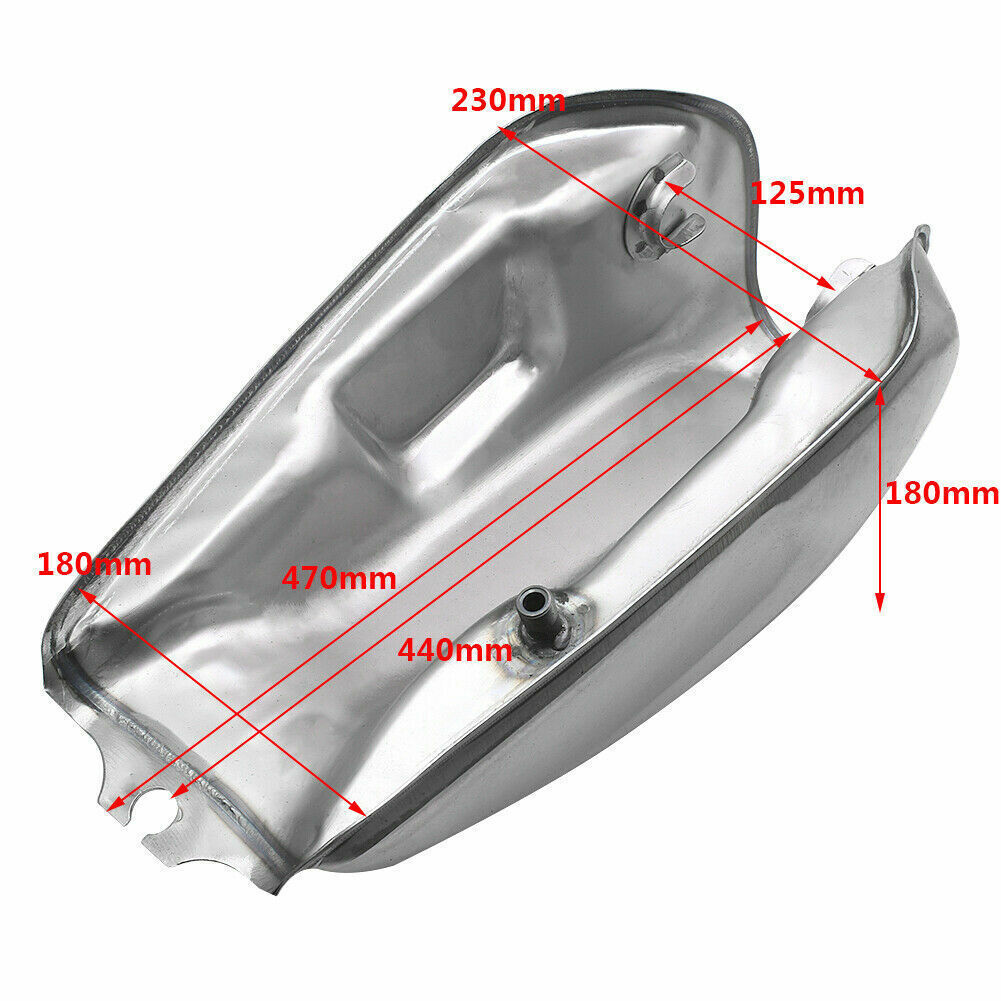 2.4 Gallon 9L Motorcycle Fuel Gas Tank for CFMOTO Mandrill Cafe Racer Scrambler