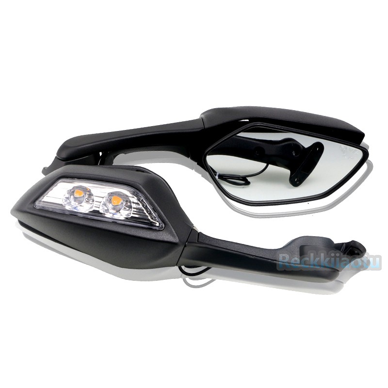 1 Pair Mirror with Turn Signals For Kawasaki Ninja ZX6R ZX636 2009-2023