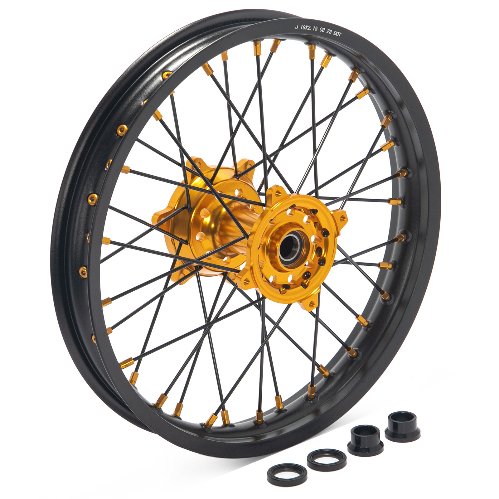 For Suzuki RMZ 21″/18″ CNC Machined Wheels Rim Hub Set RMZ250 07-24 RMZ450 05-24