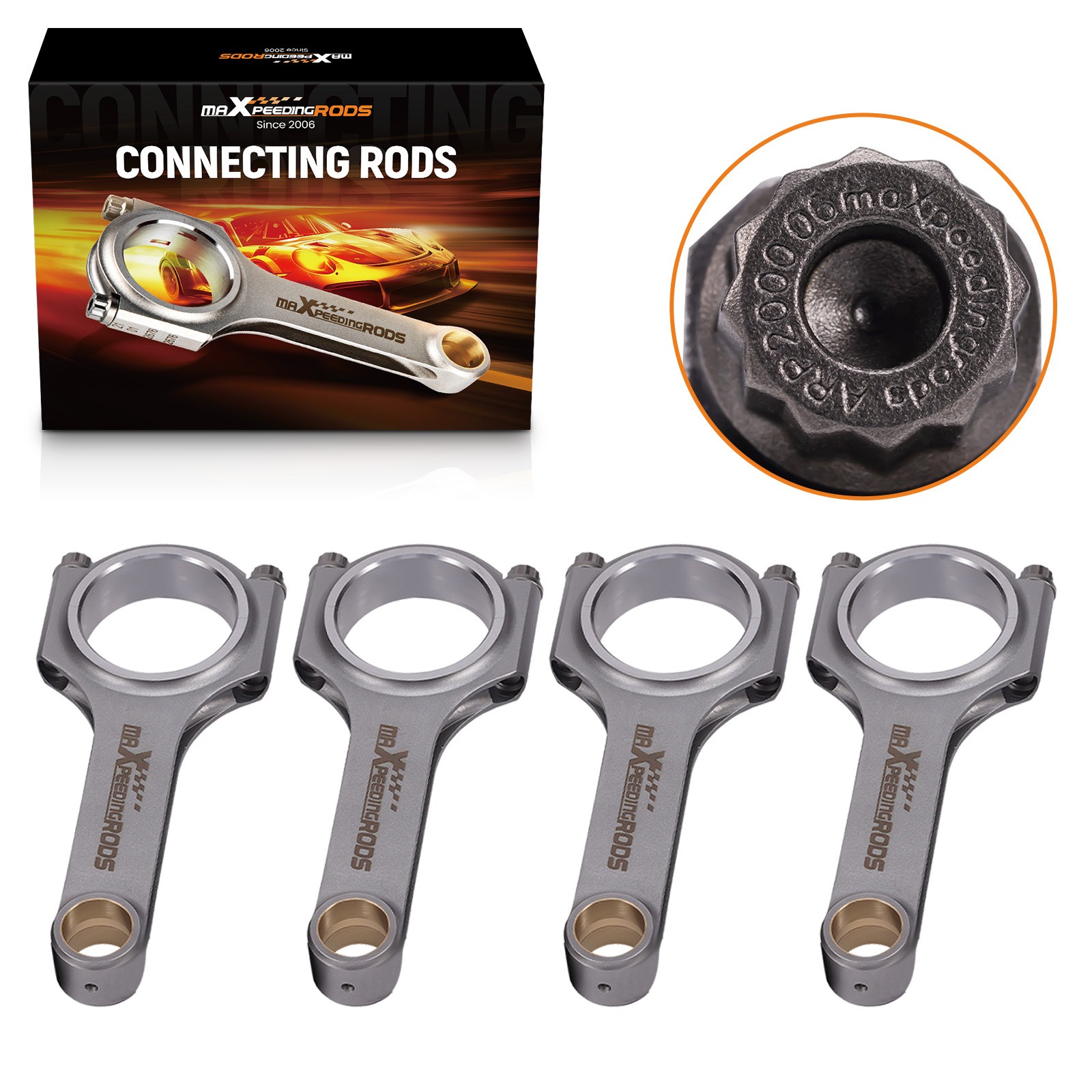 Conrods Forged 4340 EN24 Connecting Rods for Honda CBR1000RR 2004-2007 103.75mm