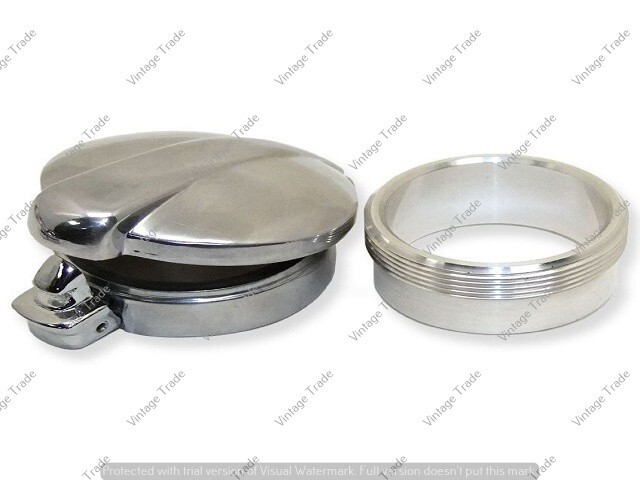 Flip Up Gas Fuel Petrol Tank Filler Monza Cap and Neck Alloy 2″ Inch Threaded