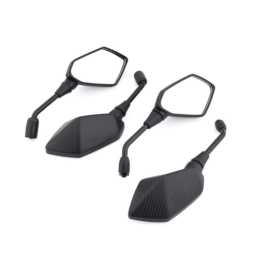 Motorcycle 8mm 10mm Clockwise Electromobile Side Convex Mirror Rearview Mirrors