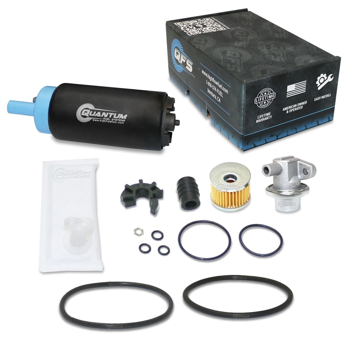 QFS Fuel Pump +Reg +Gasket +Filter for 04-23 KTM Adventure Super RC8 61007088200