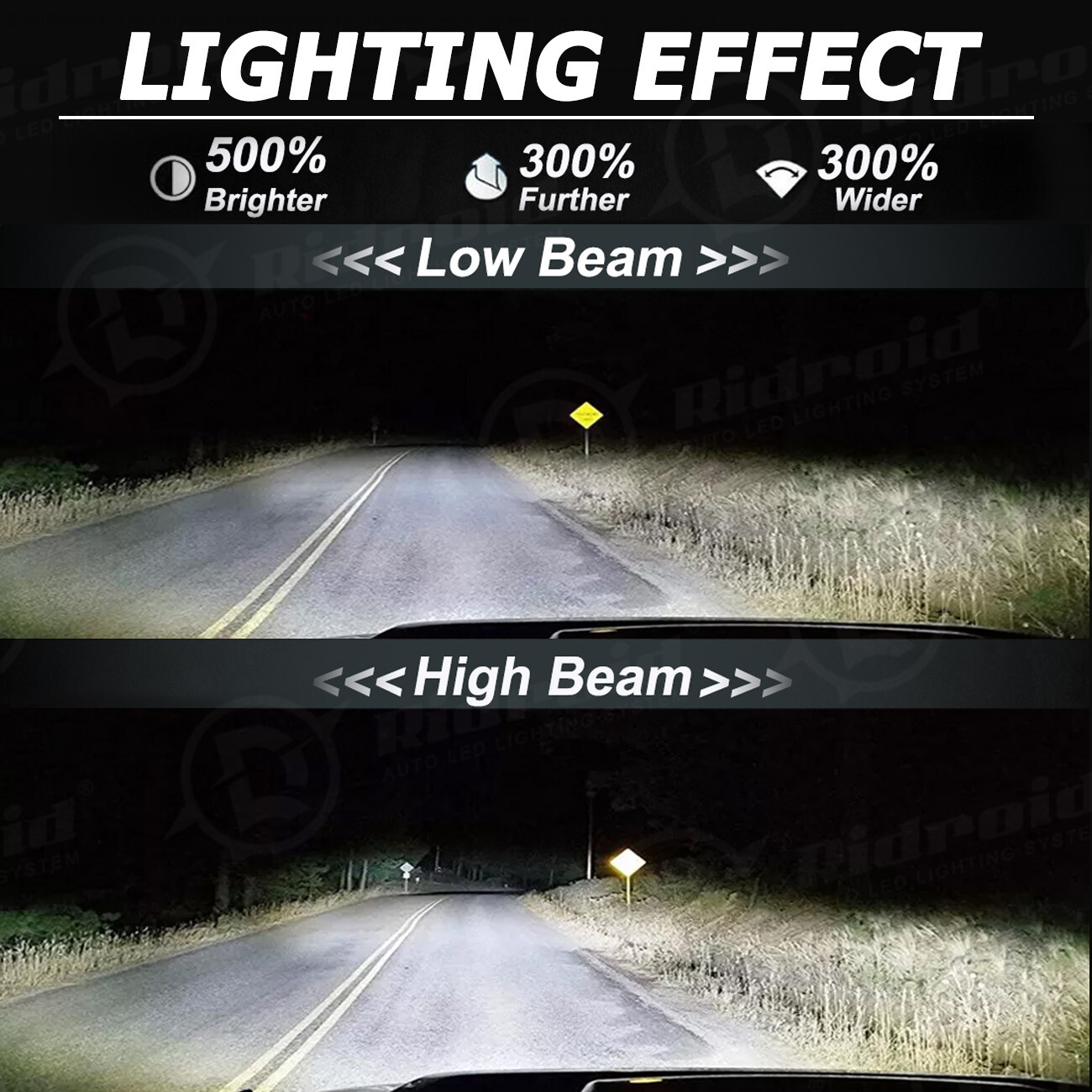 7” 7inch Round Motorcycle LED Headlight With Halo DRL Turn Signals for Harley