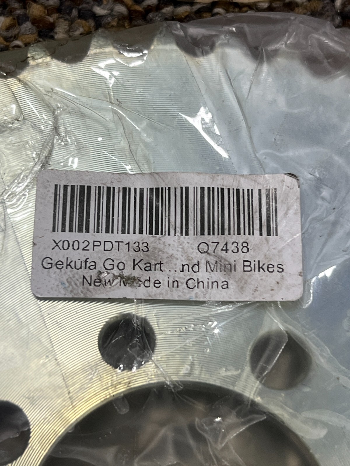 (QTY 2) Gekufa Chain Sprocket 60 Tooth for Go Karts and Mini Bikes