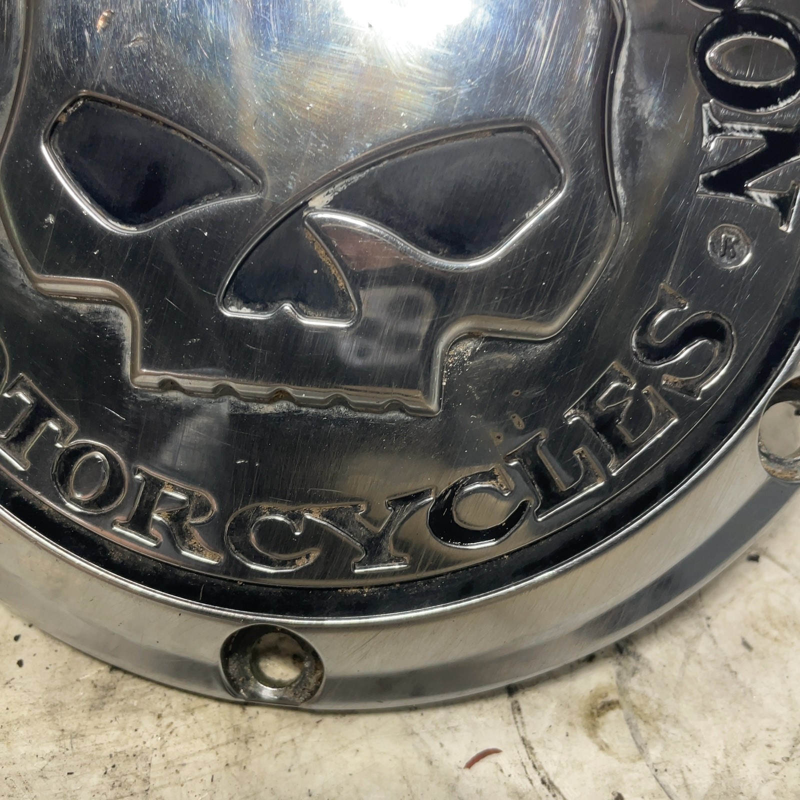 04-20 Harley Sportster XL 883 1200 OEM Chrome Willie G Derby Cover