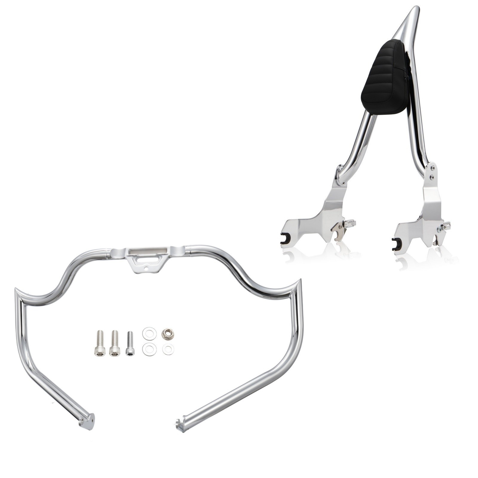 Sissy Bar Backrest Engine Guard for 2018-up Softail Sport Glide Low Rider