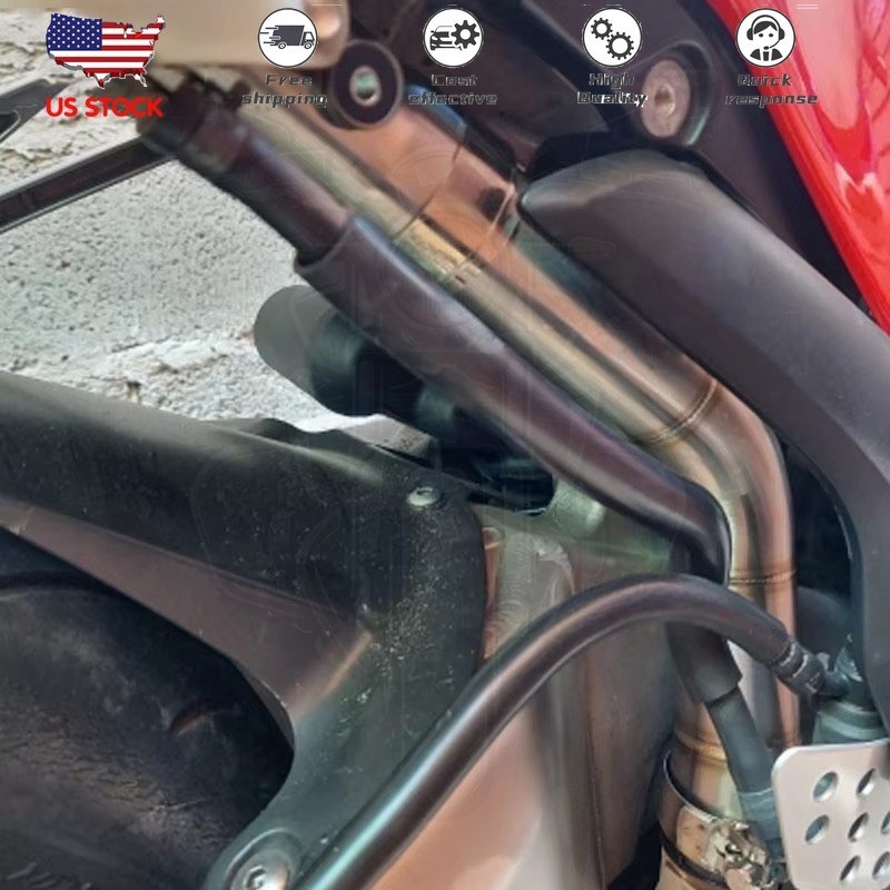 For Honda CBR600RR F5 2005-2026 Carbon Exhaust System Kit Mid Link Pipe Muffler
