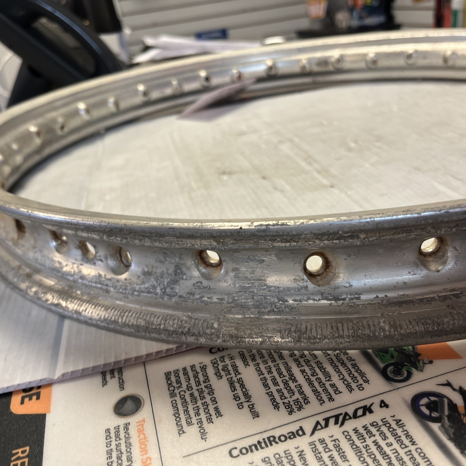 DID 1.60” x 21” 36 HOLE ALLUMINUM MOTORCYCLE RIM