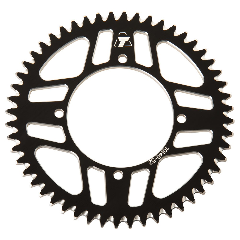 Tusk Rear Aluminum Sprocket 52 Tooth Black For KAWASAKI KX80 KX85 KX100 KX112