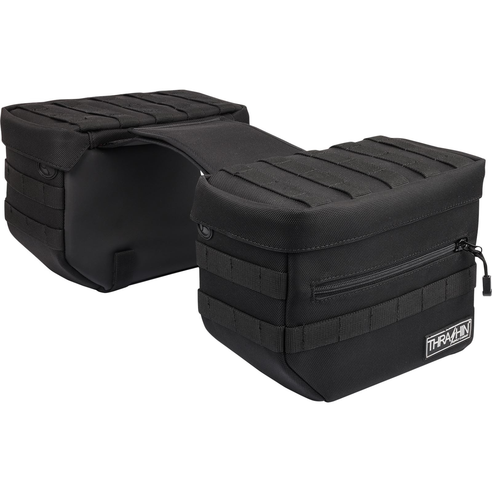 Thrashin Supply Company Essential Saddlebags – Black TSB-0006