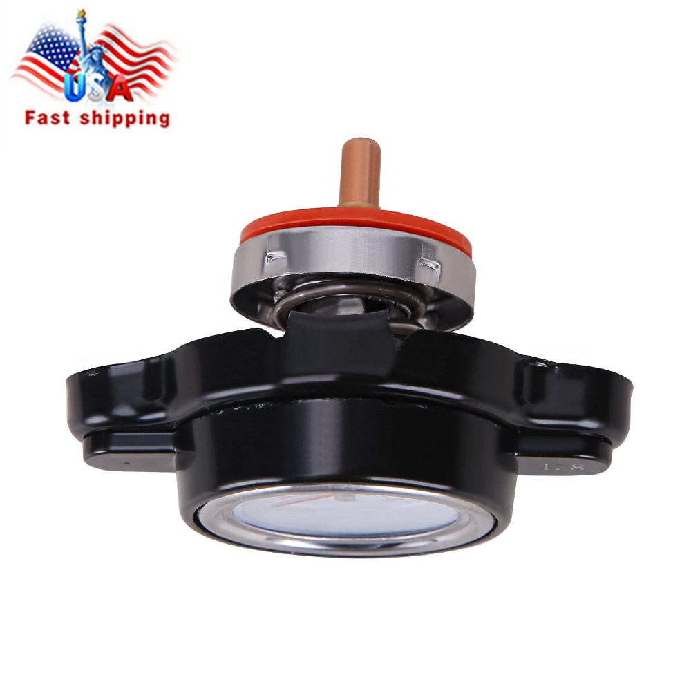 High Pressure Radiator Cap w/ Temperature Gauge 1.8 Bar Radiator Cap 25.6Psi Lmo