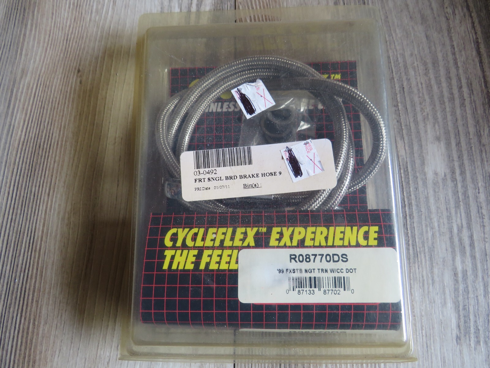 Cycleflex Stainless Steel Front Brake Line Kit # R08770DS FXSTB H1