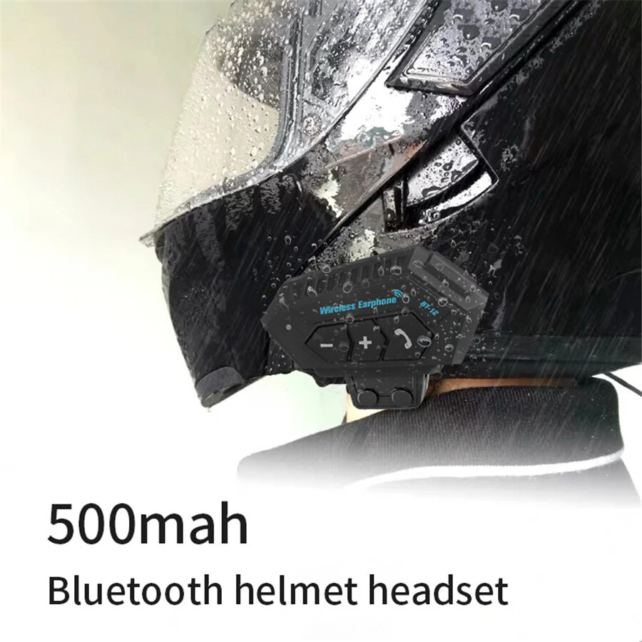 Rechargeable Motorcycle Wireless Bluetooth 5.0 Helmet Headset Headphone Speaker