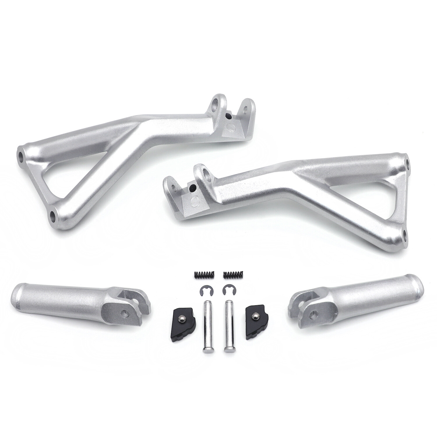 Silver Rear Passenger FootPeg Bracket Pedal For 2018-2020 Ducati Panigale V4/S