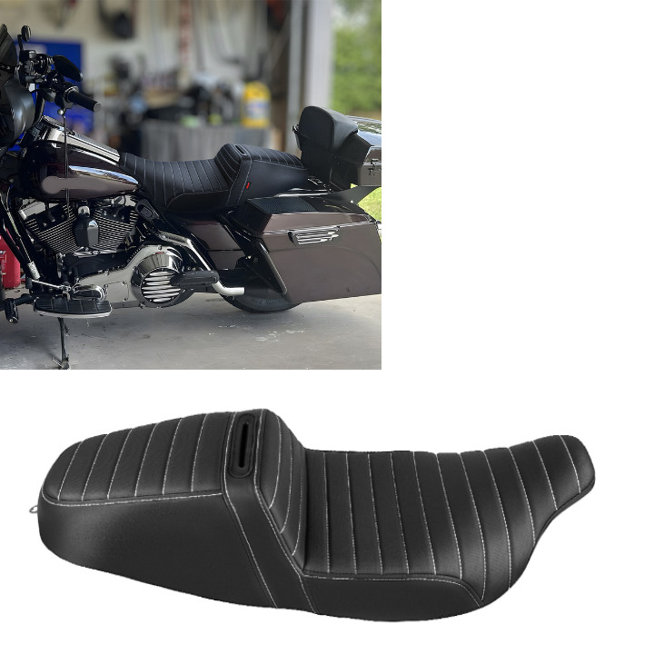 For Harley Electra / Road Glide 1998-2007 Step Up Gel Driver Passenger Seat