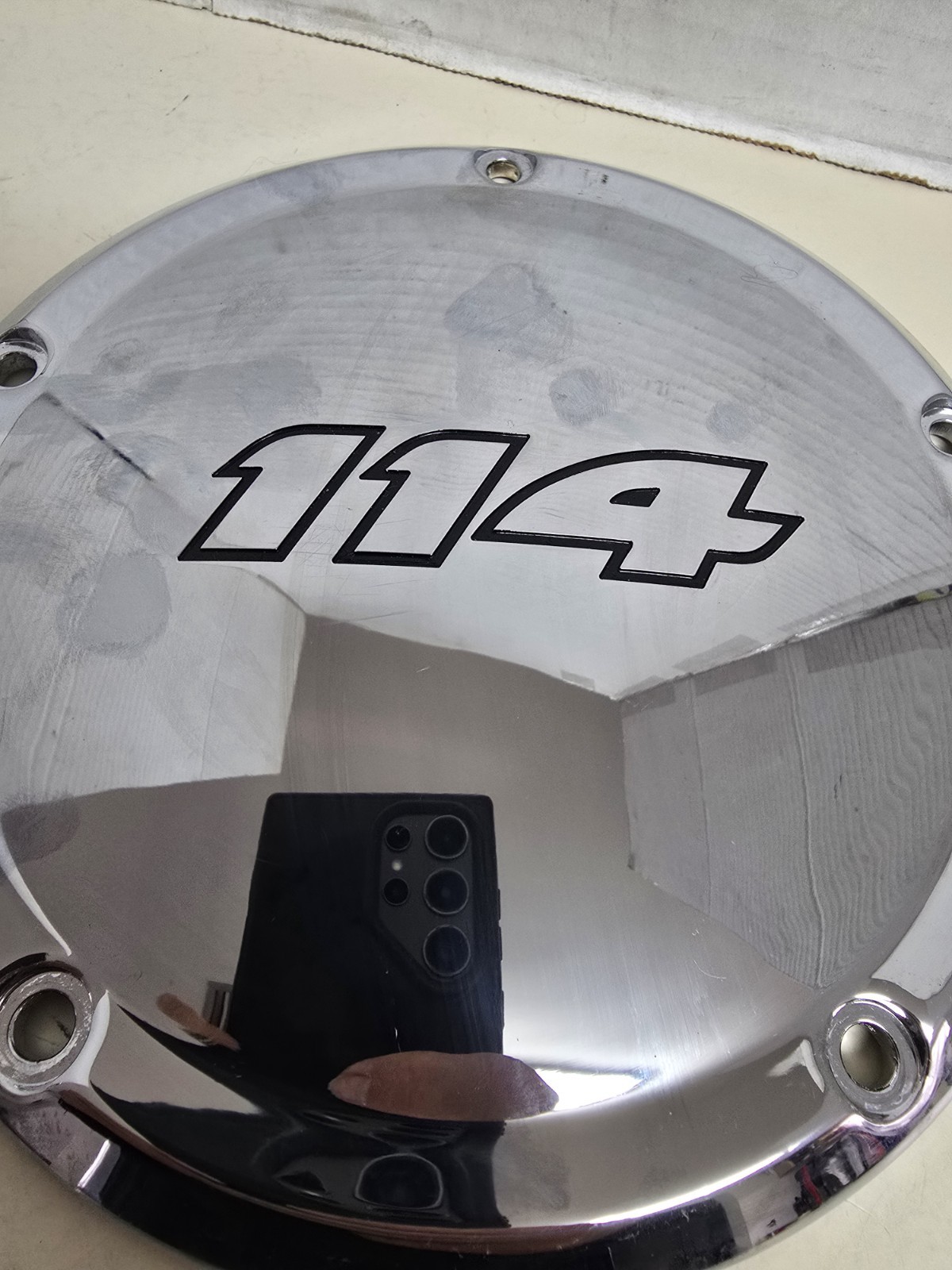 HARLEY TOURING GENUINE 16-20 CHROME 114 DERBY COVER 25700389 OEM