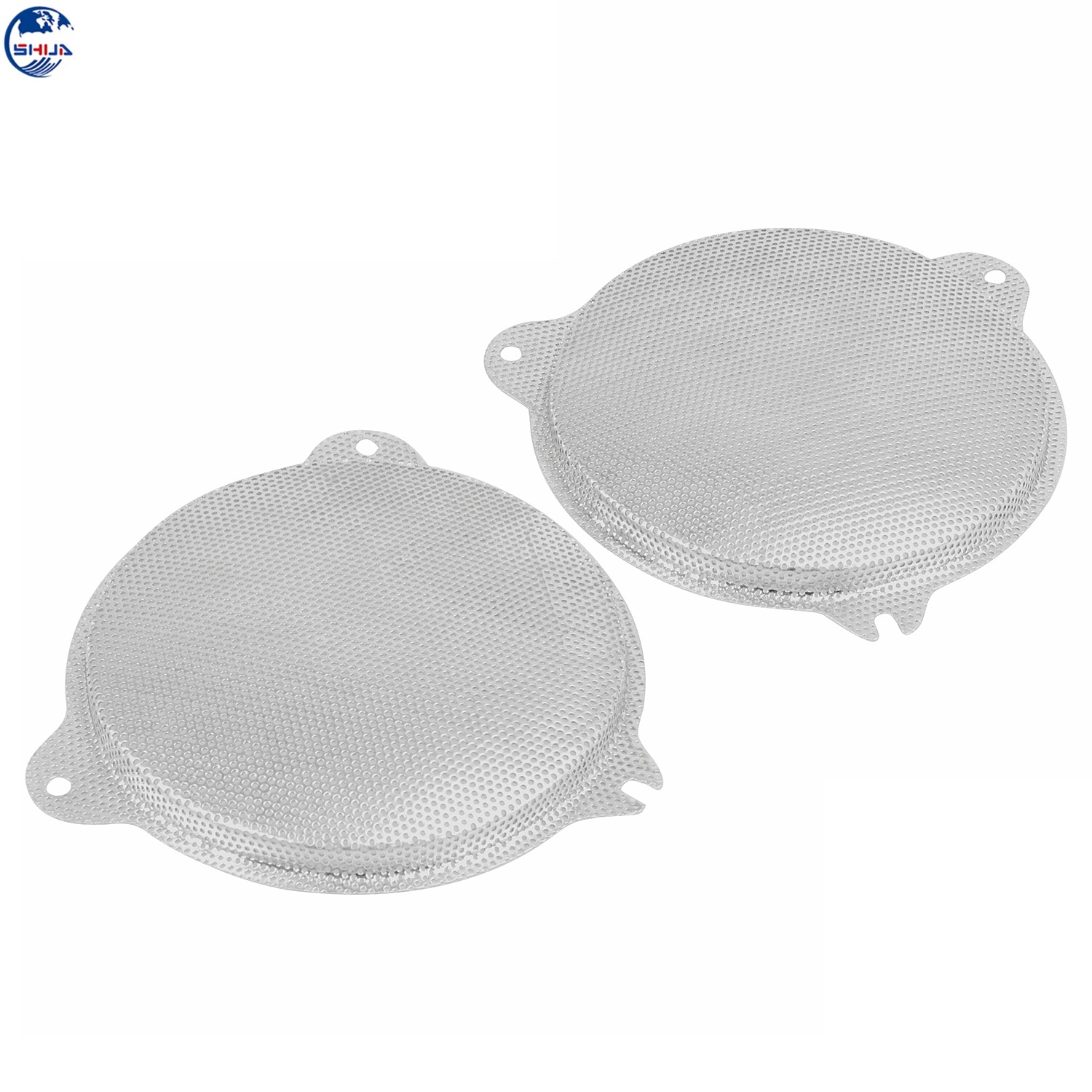 Chrome Front Mesh Speaker Grill Cover Fit For Harley Touring Electra Glide 14-23
