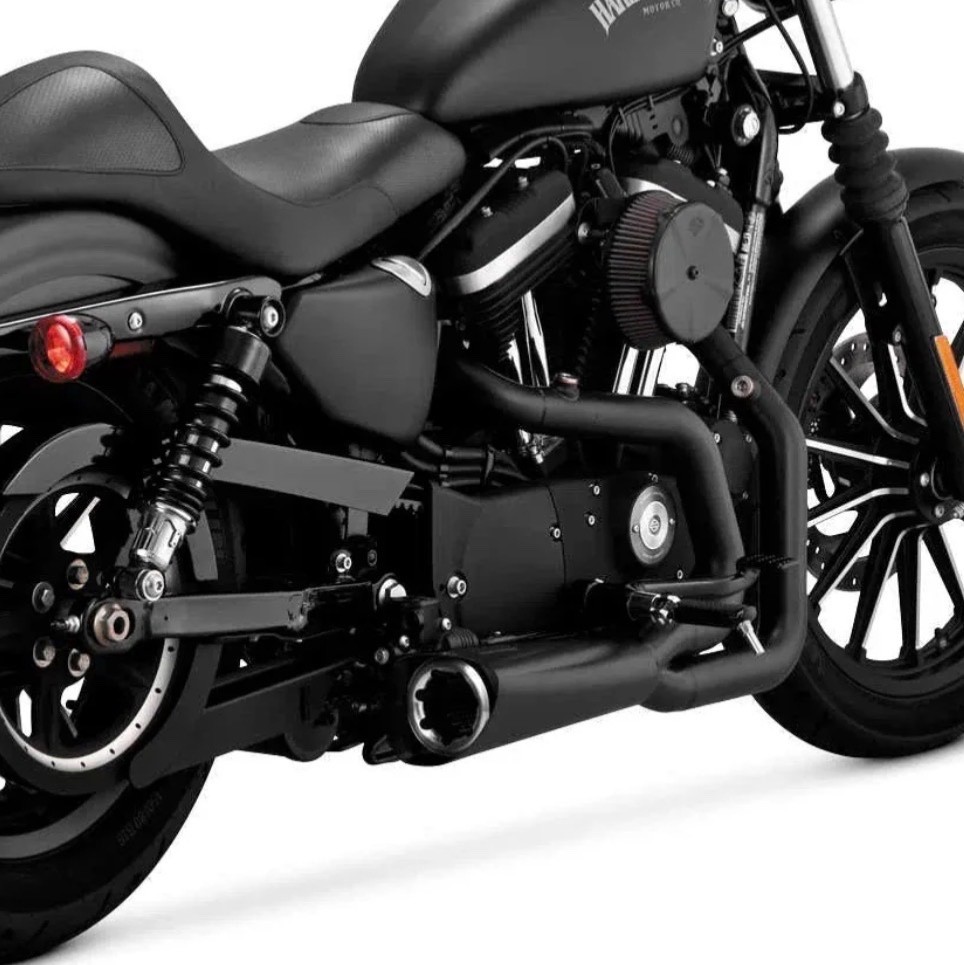 NEW Vance & Hines 2 in 1 Full Exhaust System, Matte BLK, 14 Sportster, 75-118-9*