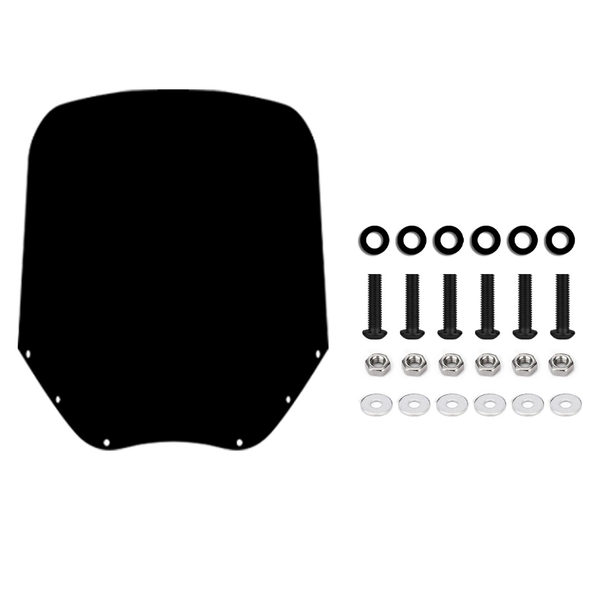 15″ Black Fairing Windscreen Windshield Replacement Fits For FATECIM 6021 6024