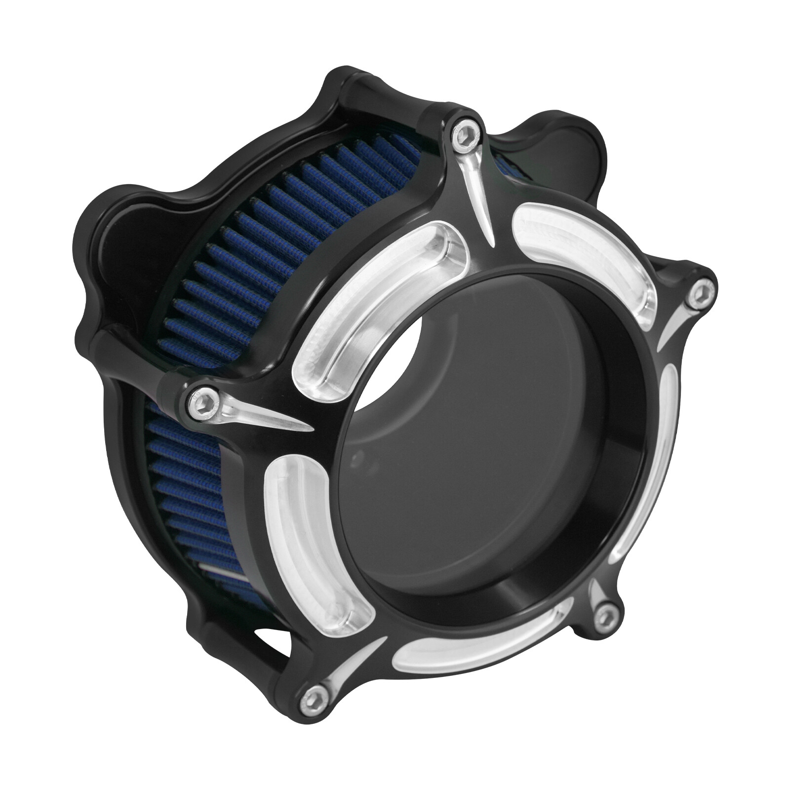 Transparent Air Filter Blue Intake For Harley 08-2016 Touring Road Electra Glide
