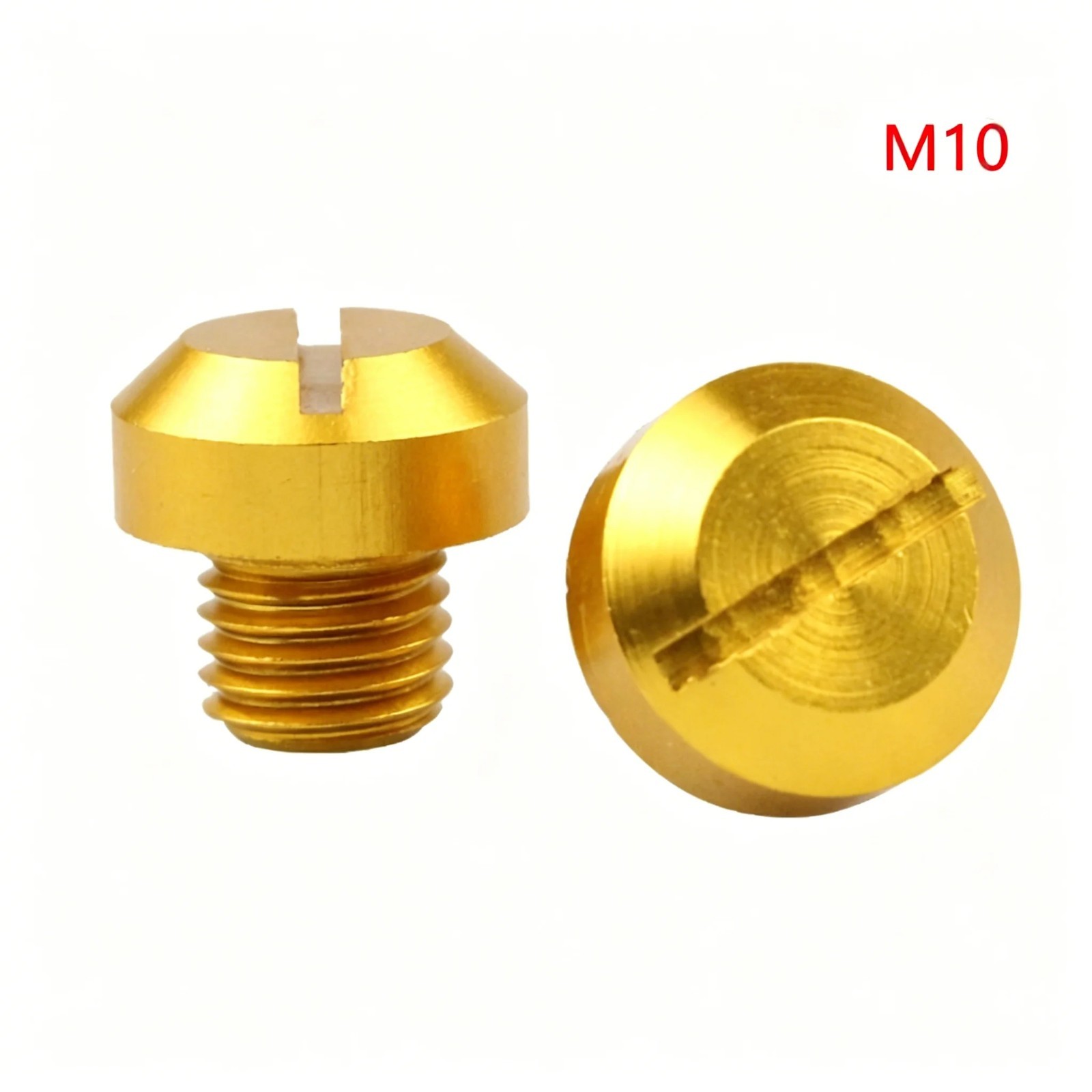 2x M10 Motorcycle Mirror Hole Plug Screws CNC Aluminum Thread Covers Pair UK