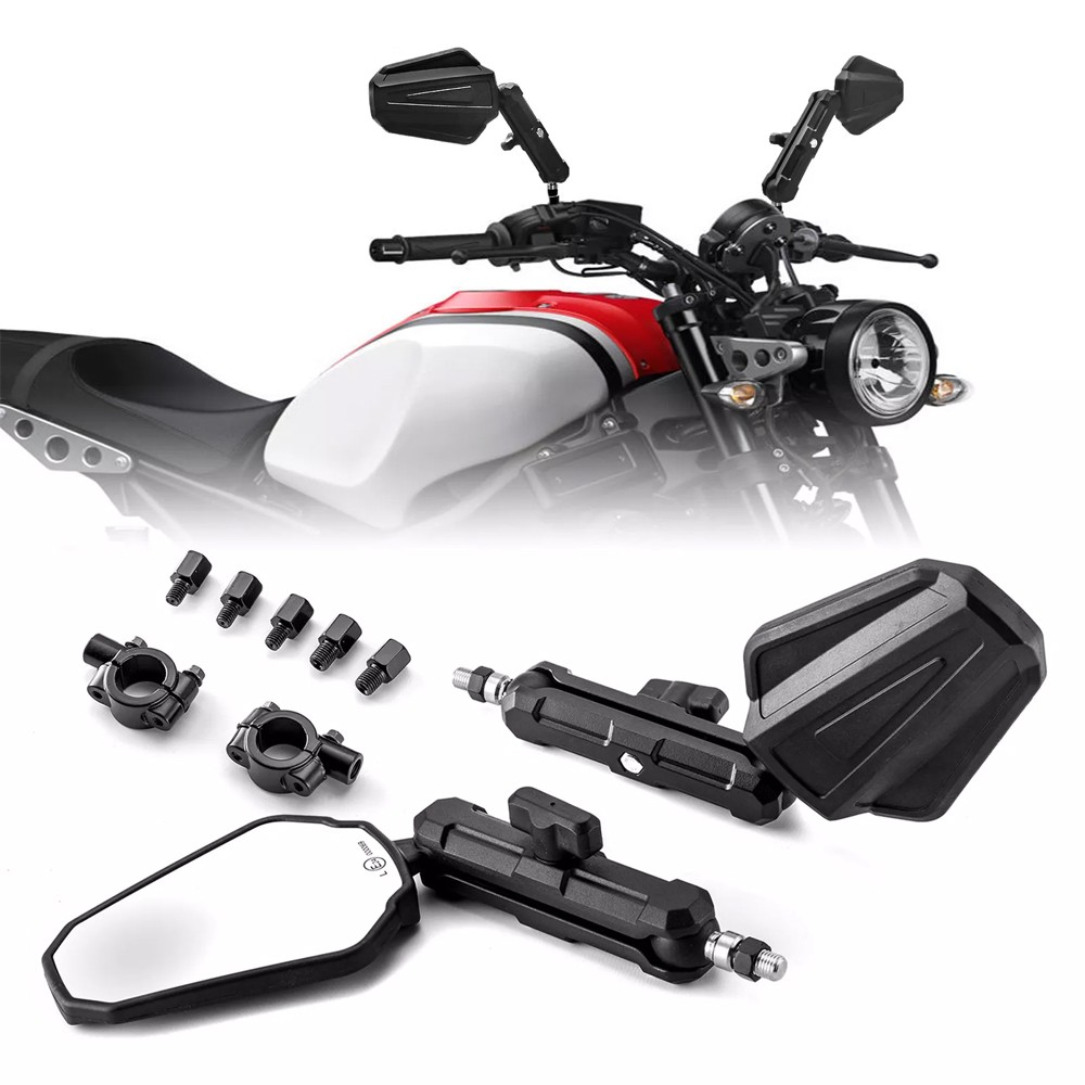 For Dirt Bike Dual Sport Pair Adventure Motorcycle Mirrors 7/8″ Hanlerbar Mount
