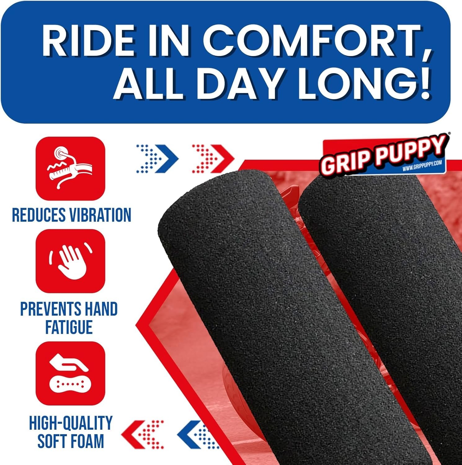 GRIP PUPPY – ULTIMATE COMFORT OVER GRIPS – UNIVERSAL FIT. ORIGINAL & BEST!