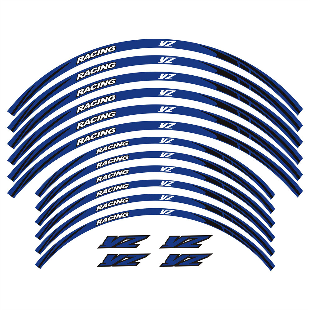For YAMAHA YZ 250/F/FX/WR/X Tire Rim Wheels Sticker Decal Stripes Reflective