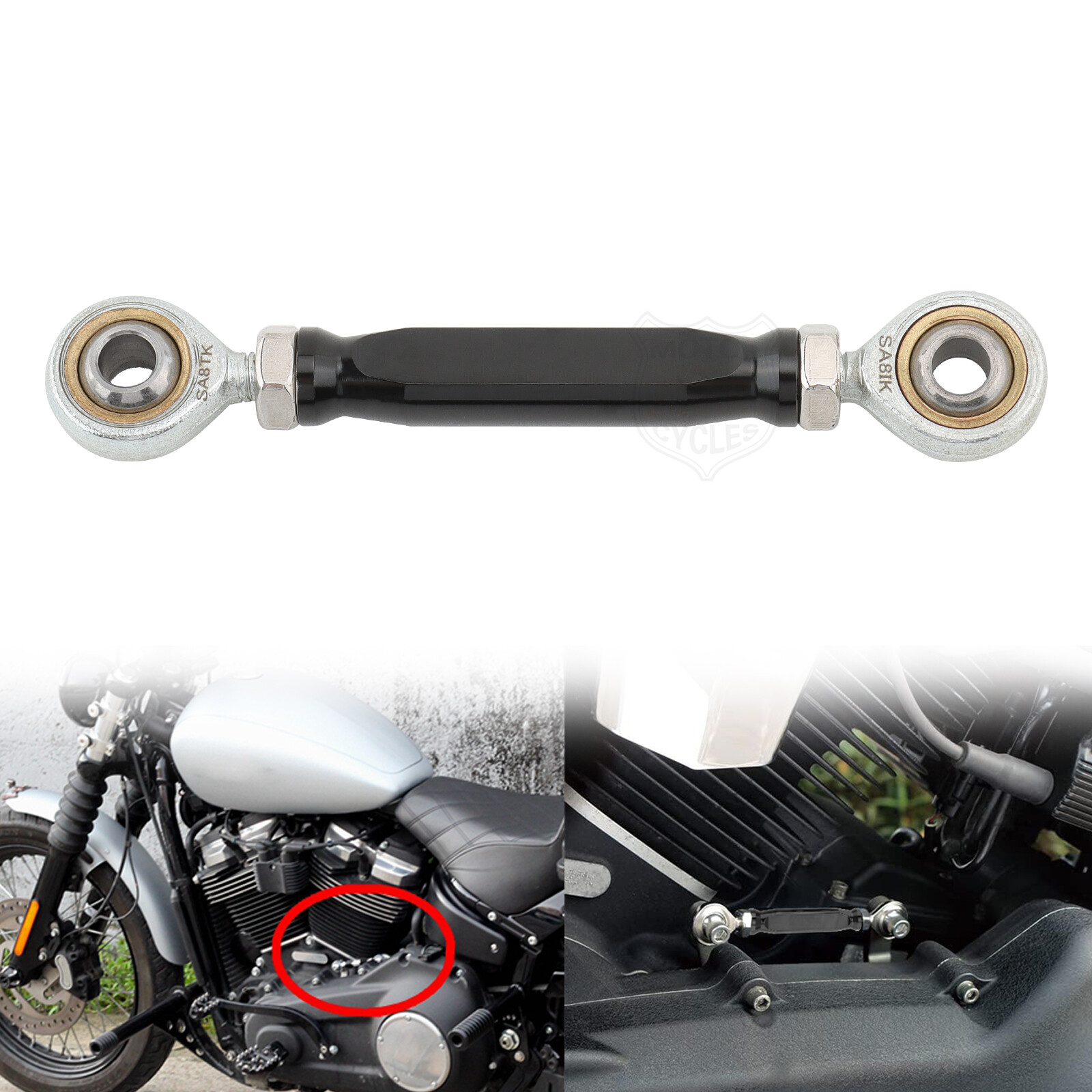1X Mid Control Shift Linkage Shifter Link For Harley Dyna FXDC FXDL FXDB Softail