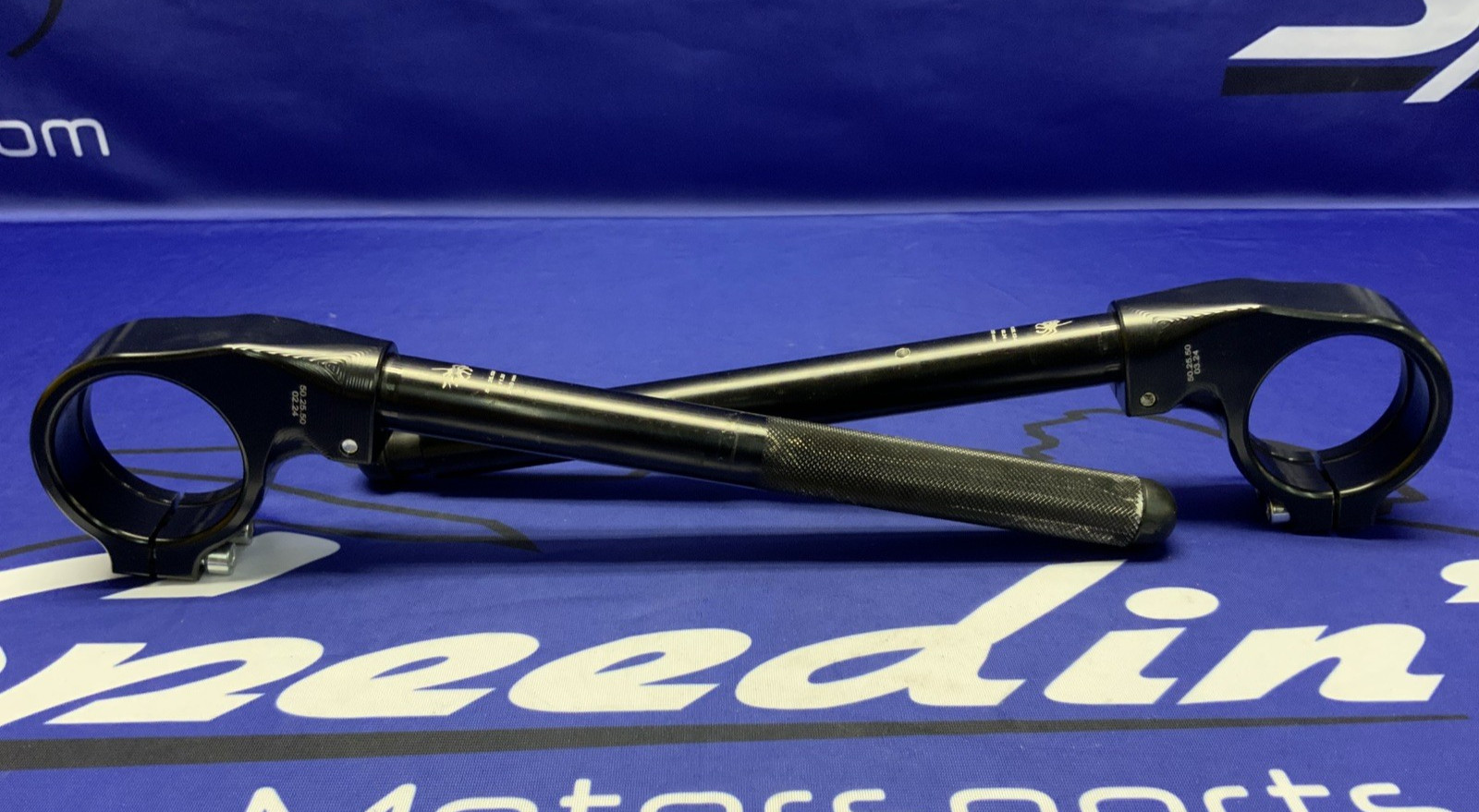 Spider Billet Clip On Handlebar Set W/ Tubes 25 Offset 50mm 50.25.50