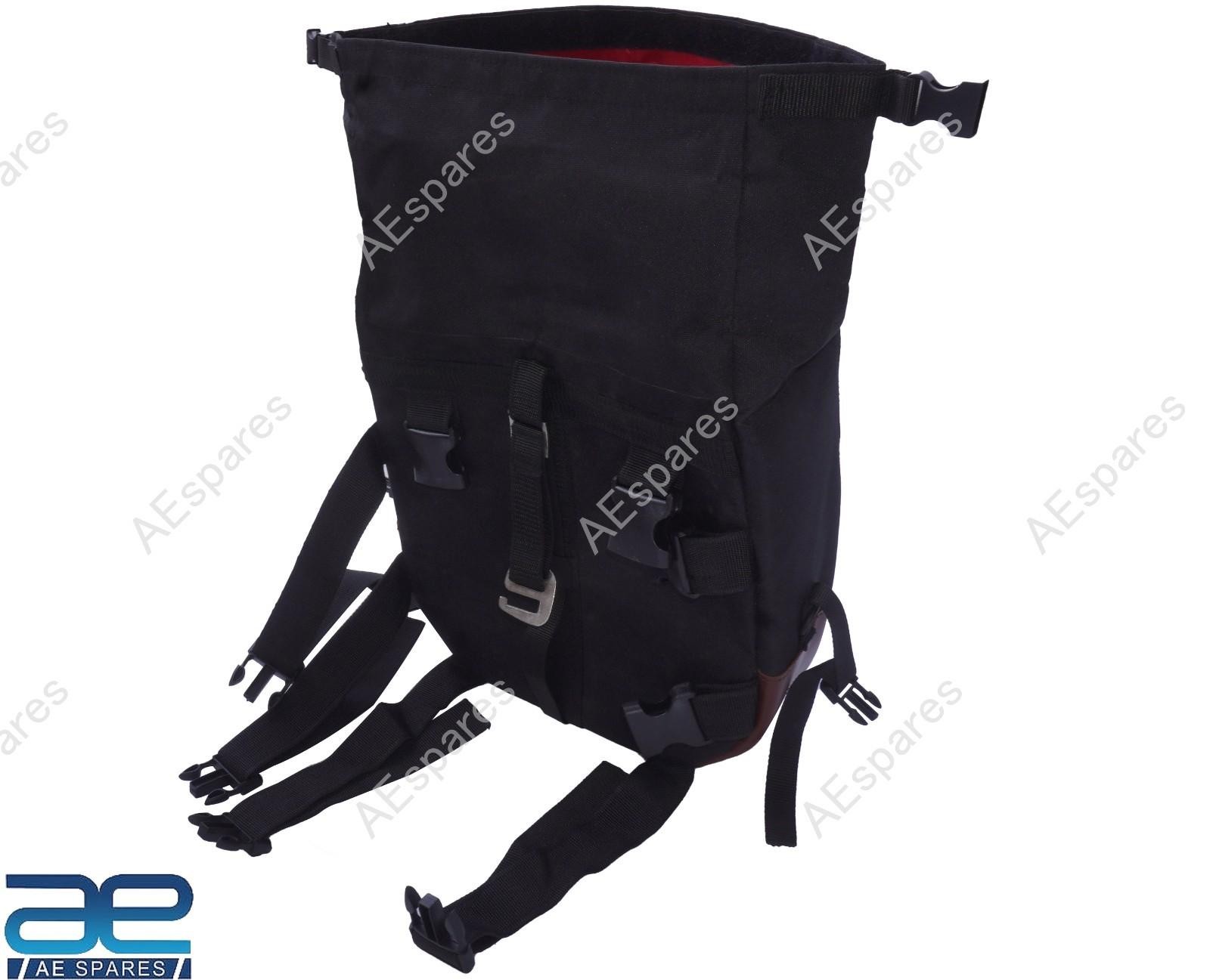 Touring Pannier Bags Pair Black & Brown Color For Royal Enfield Hunter 350 @WE