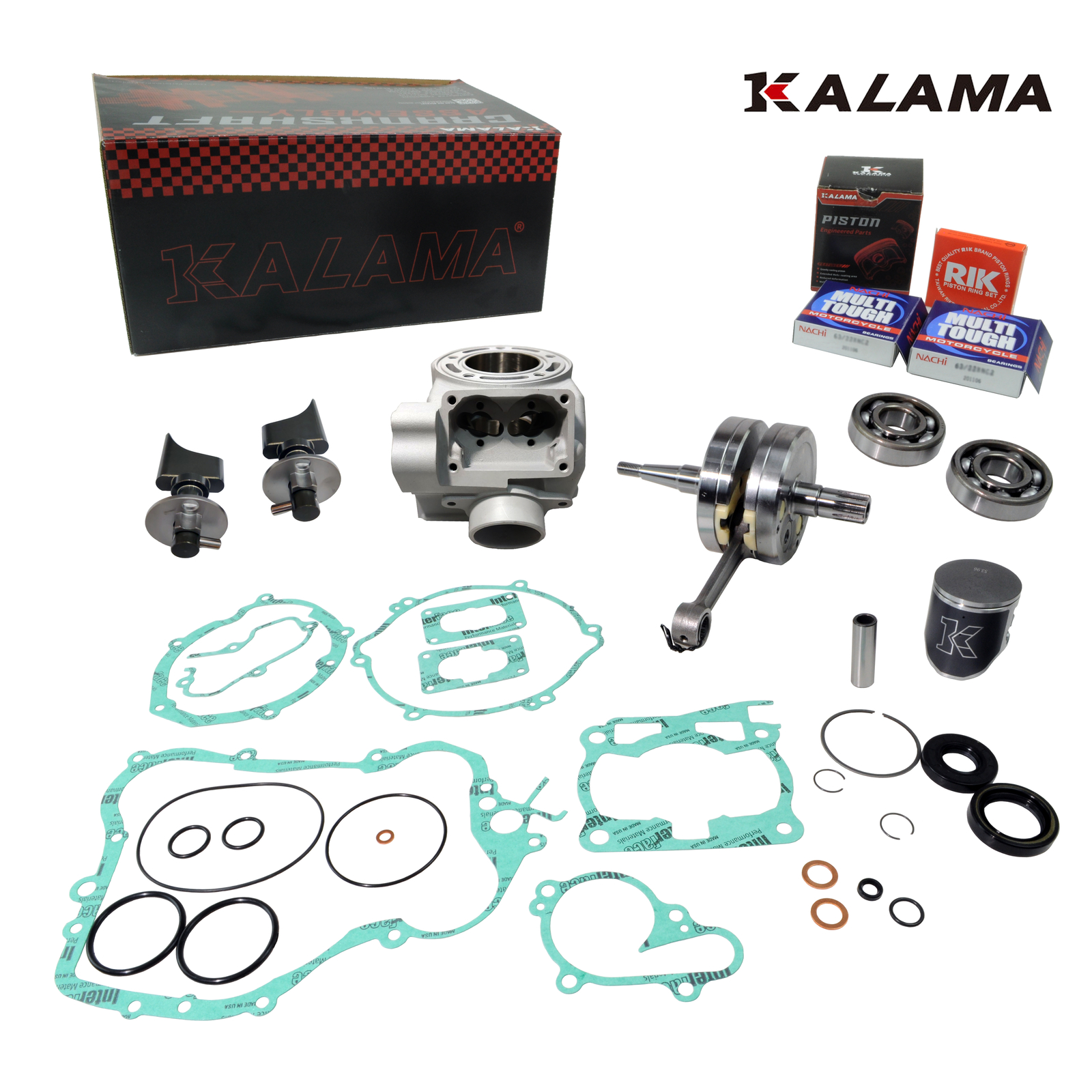 For Yamaha YZ125 Engine Rebuild Kit 02~04 YZ 125 Crankshaft Cylinder Power Valve