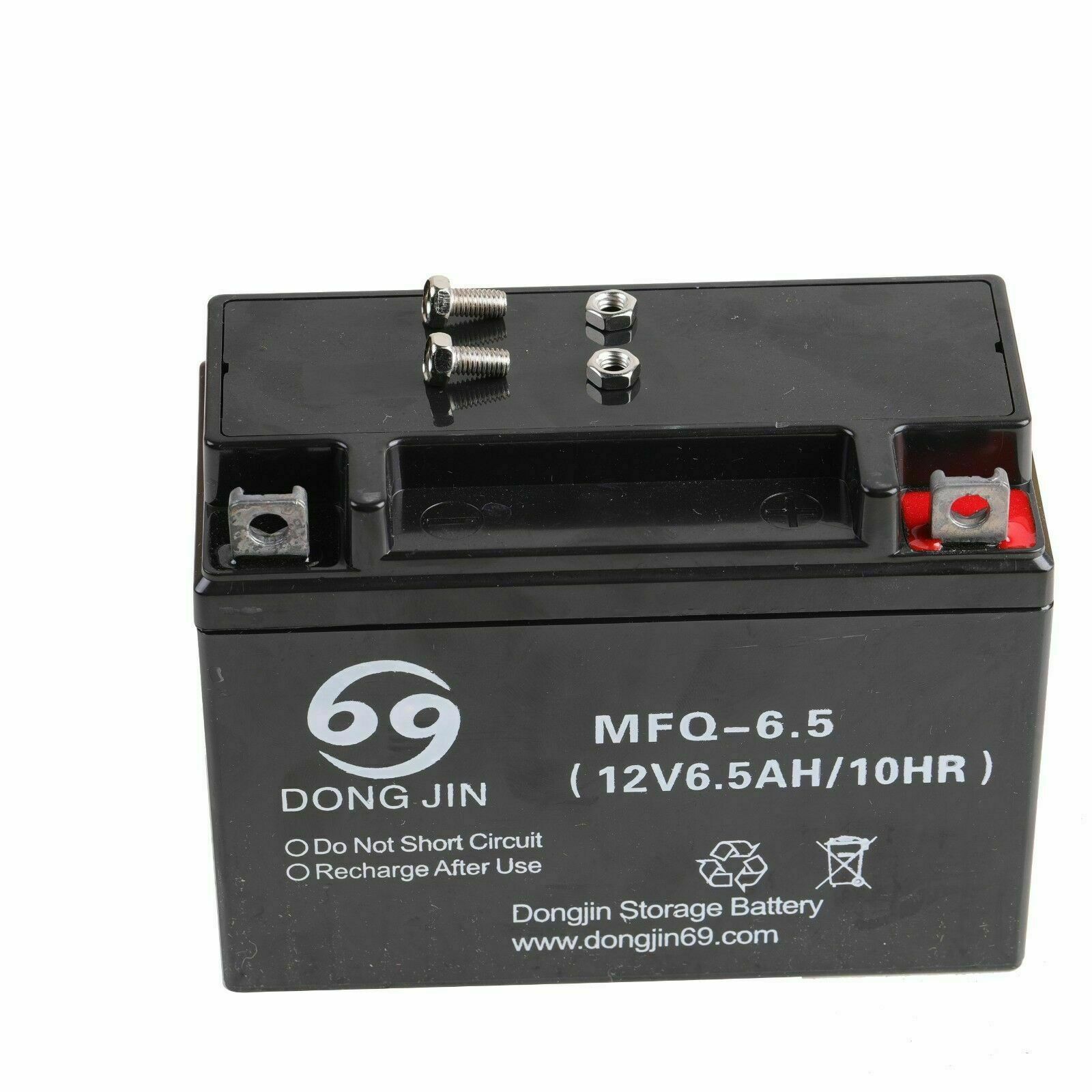 12V/6.5AH/10HR MFQ-6.5 Motorcycle Battery for Scooter Go Kart ATV Dirt Bike