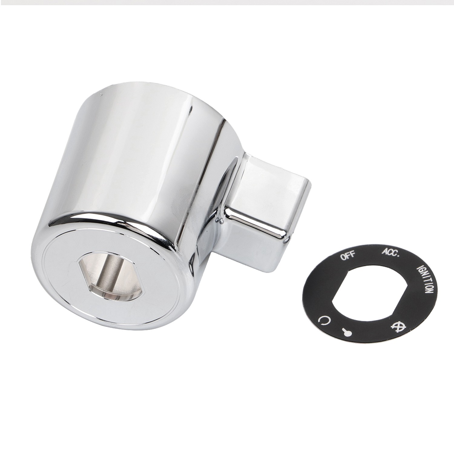 ABS Plastic Chrome Ignition Switch Cover Cap Chrome For Harley Iron 883 XL883N