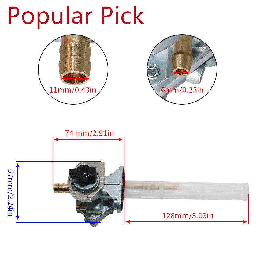 For Kawasaki VN800 Vulcan800 VN400 ZR1200 ZRX1200R ZR1100 Fuel Tap Petcock Valve