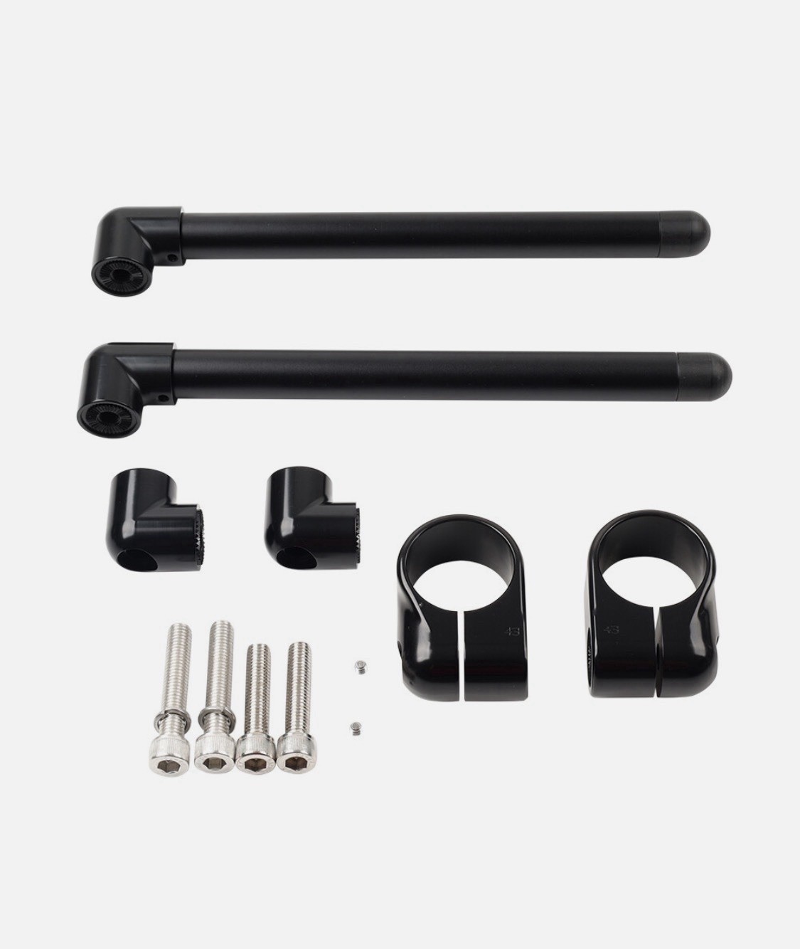 53mm Clip On Handlebar Adjustable Racing Clip-On Handlebar Fork Clamp