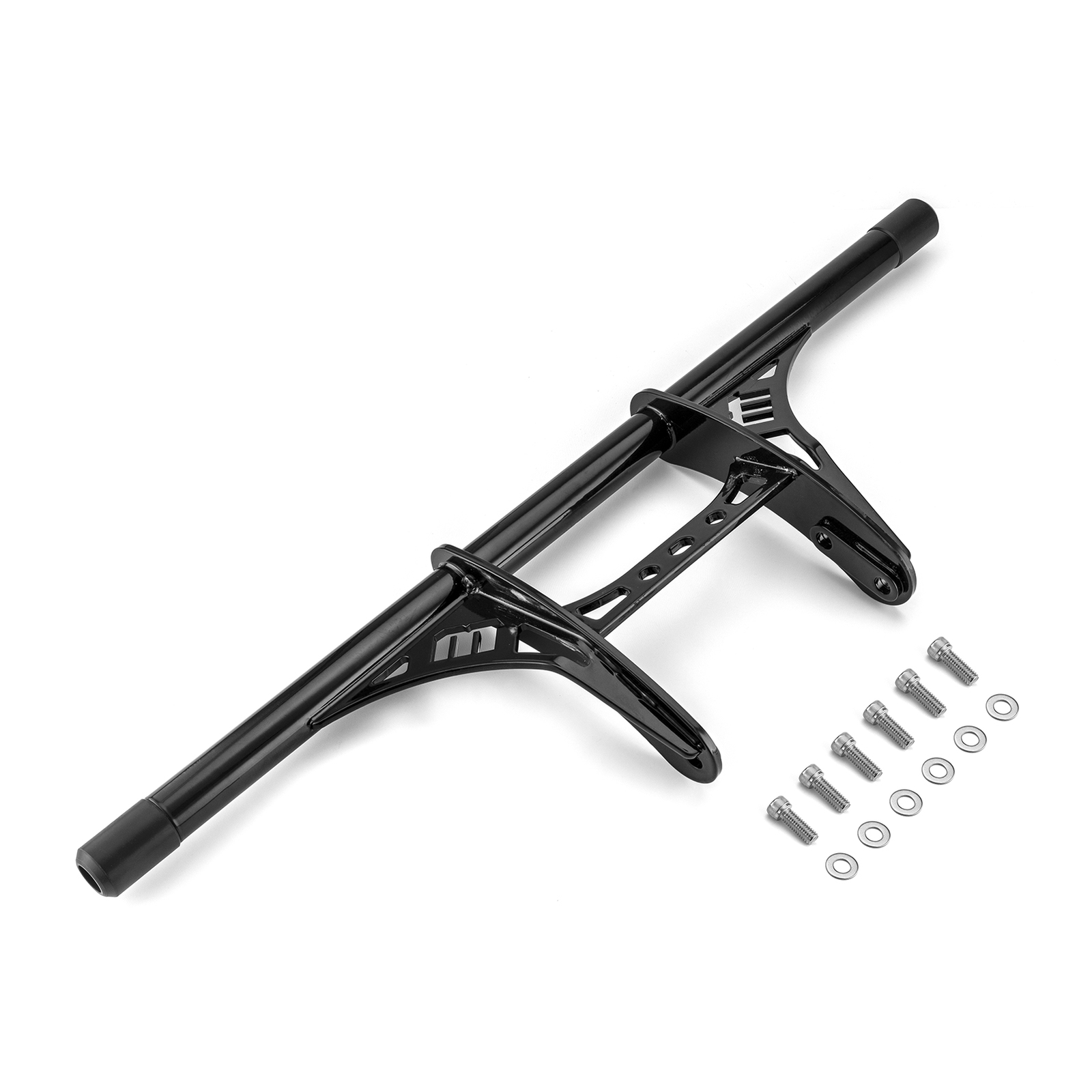 Front Engine Guard Highway Crash Bar w/Peg For 04+ Harley Sportster XL 883 1200