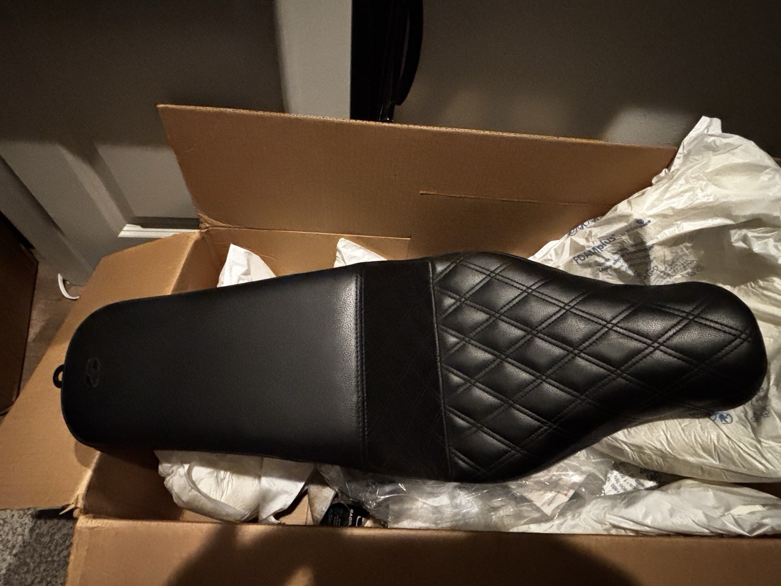 Saddlemen Step-up Seat Harley Davidson Motorcycle Black Leather
