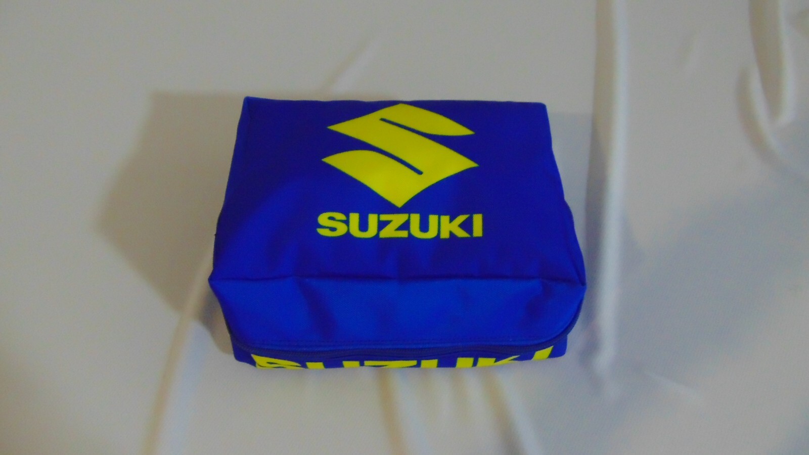 Motorcycle Motocross Rear Fender Bag Polyester Nylon Pouch Suzuki DRZ RM RMZ Blu