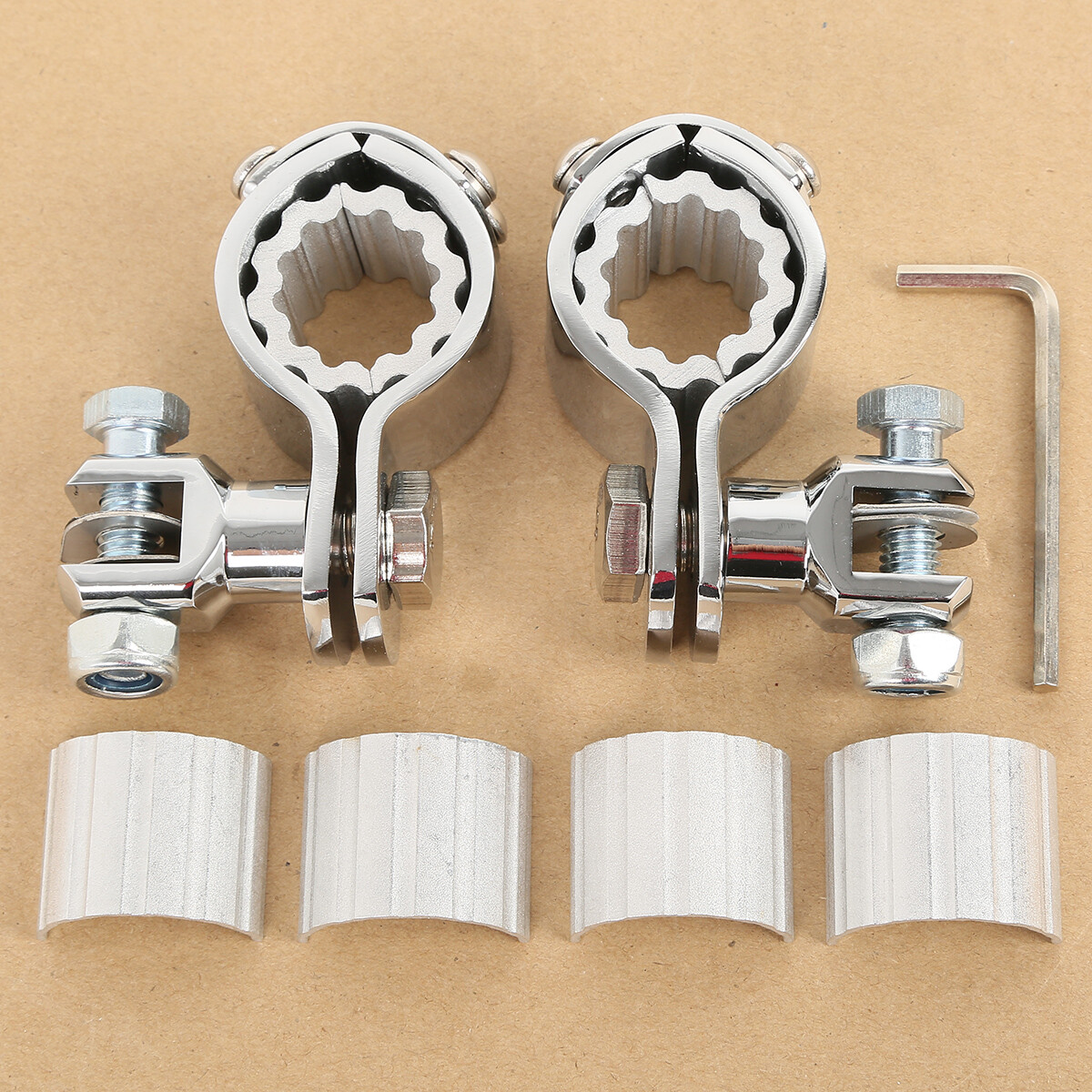 25/32/35mm Crash Bar Motorcycle Highway Foot Peg Mount Clamps Fit For Harley