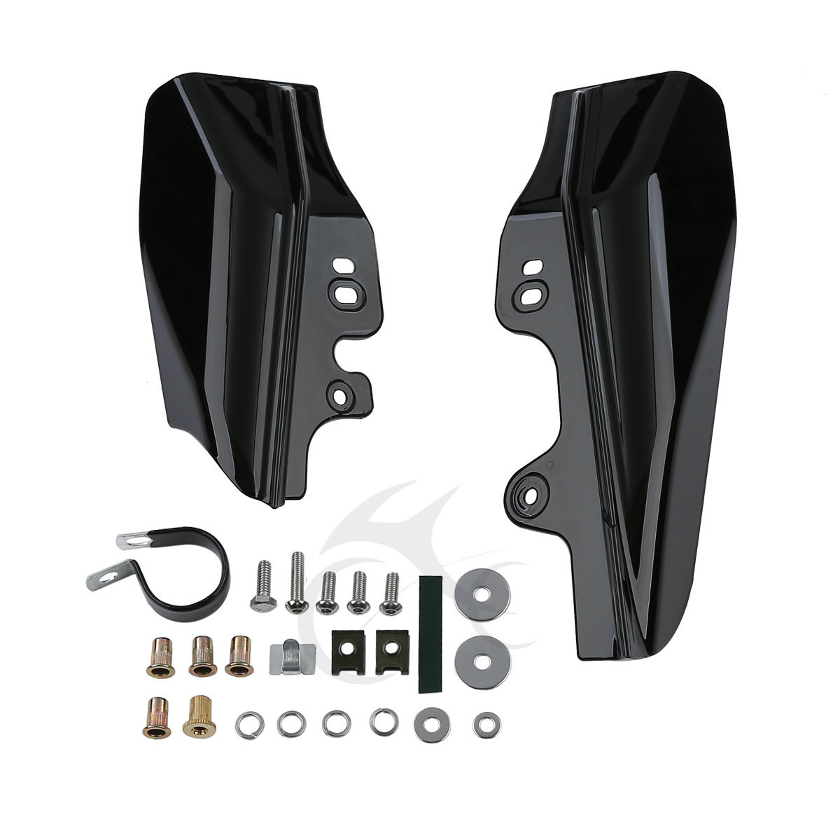 Black Mid-Frame Air Deflector For Harley Touring Electra Street Glide 2001-2008