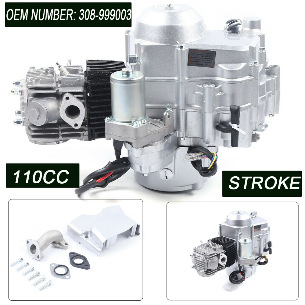 110CC 4Stroke Electric Start Auto Engine Motor Fit ATV GO Kart Taotao 308-999003