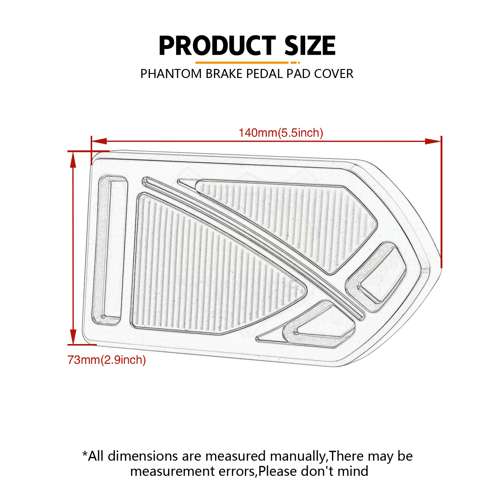 Brake Pedal Pad Cover For Harley Touring Street Glide Road King Softail Phantom