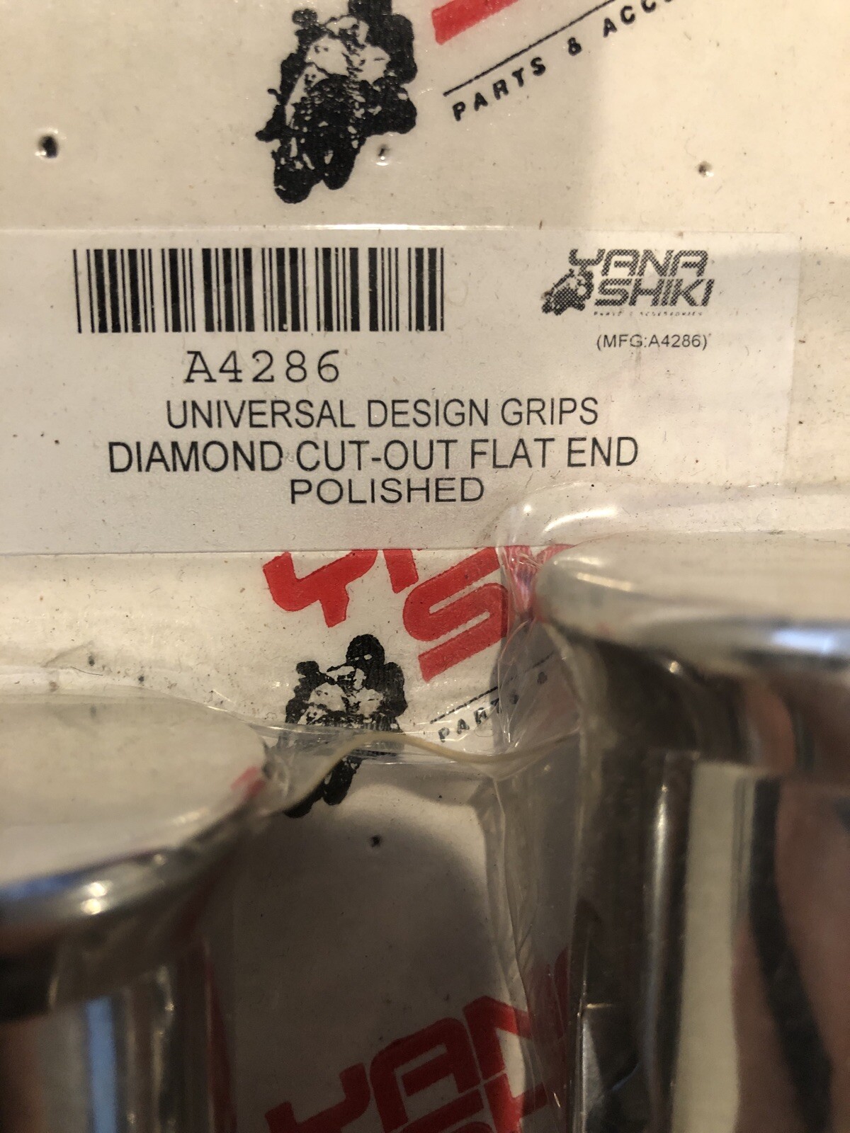 Yana Shiki Diamond Cut Our Flat End Custom Silver Grips – A4286