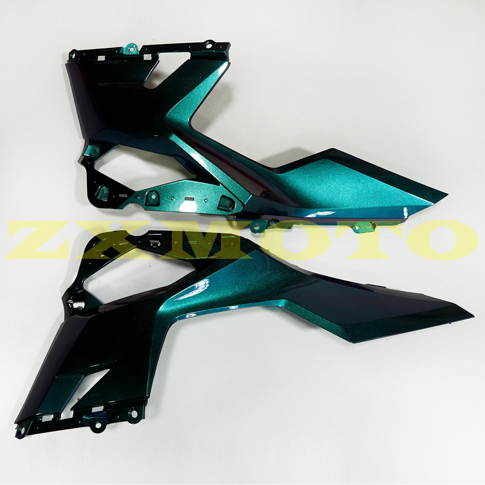 Green Blue Chameleon Fairing Kit For Kawasaki Ninja 400 2018-2023 +Tank Cover