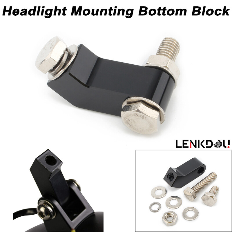 Motorcycle Headlight Relocation Bracket For Harley Breakout Bobber Chopper Dyna