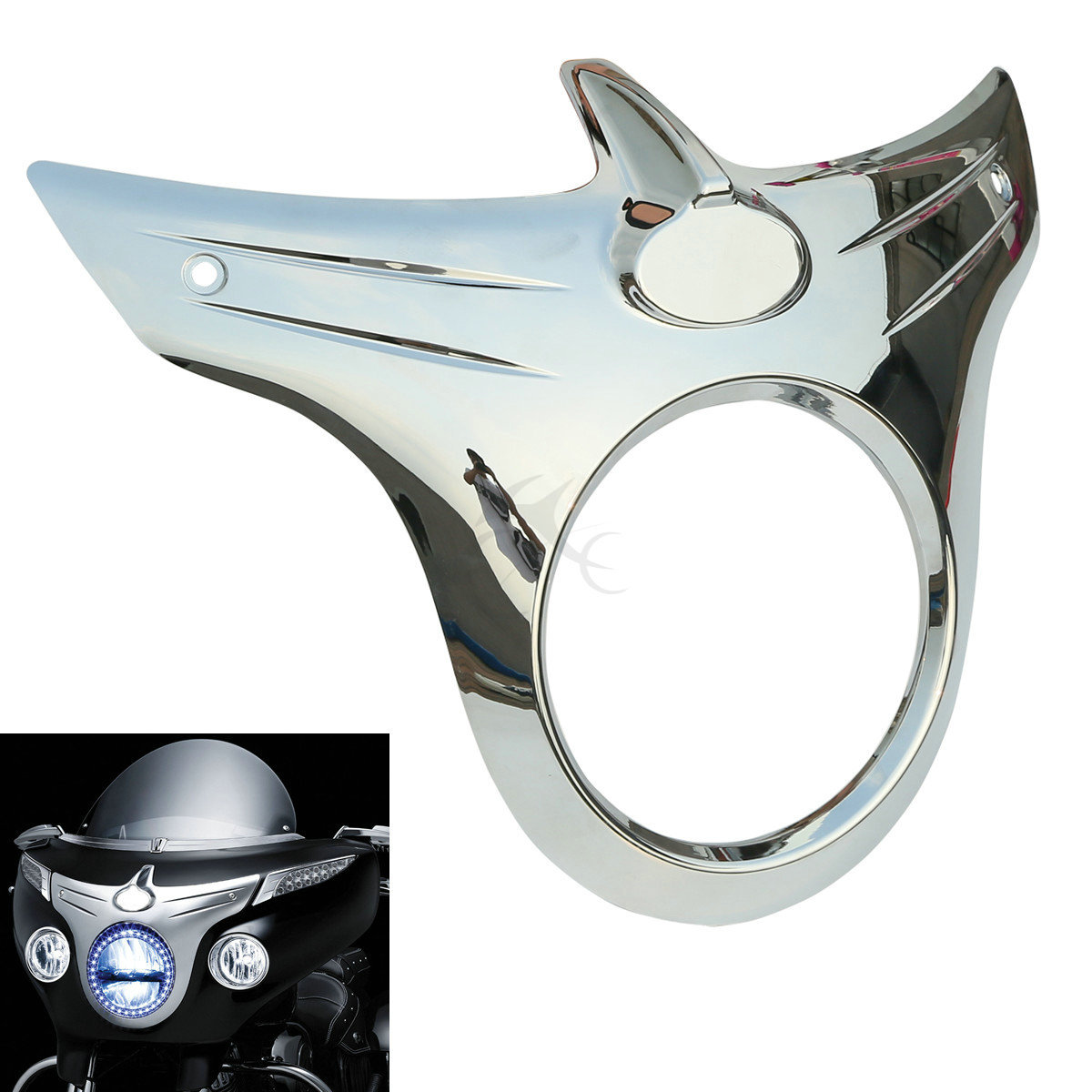 Front Headlight Bezel Outer Fairings For Indian Chieftain 14-18 Roadmaster 15-24