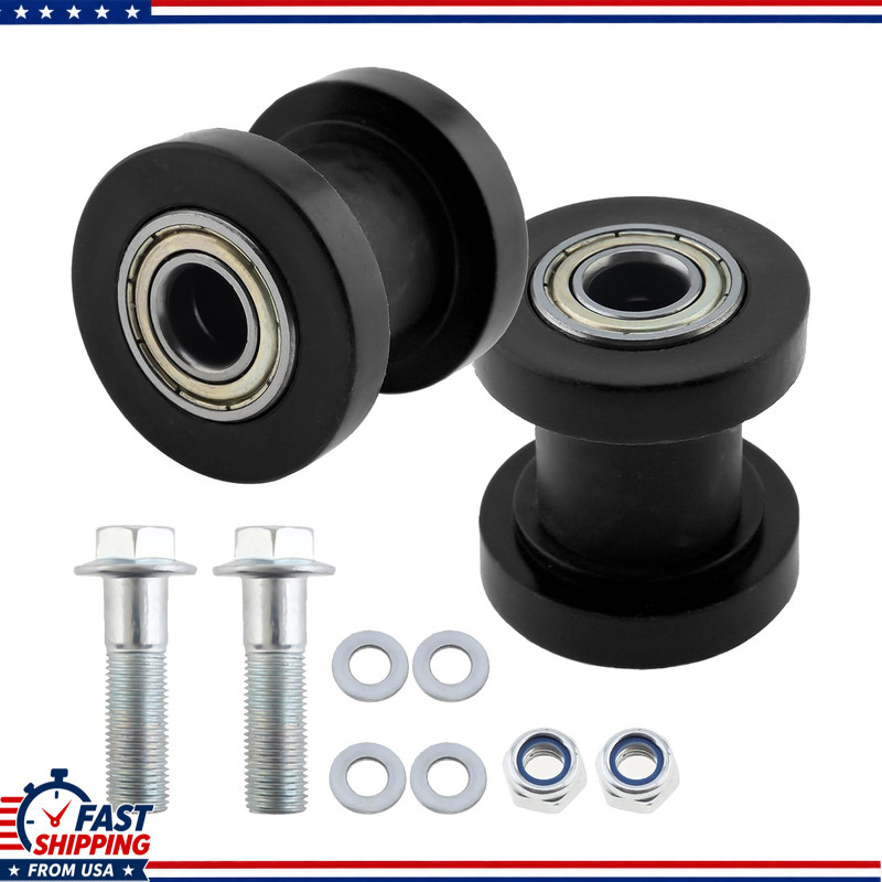 2pcs 8mm Chain Roller Pulley Bolt Nut, 125cc 140cc 160cc SSR XR125 CRF50 KLX110